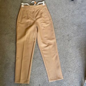 Zara Pleated Straight Leg Business Pant